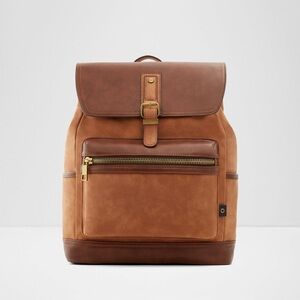 Aldo Brown Leather Backpack